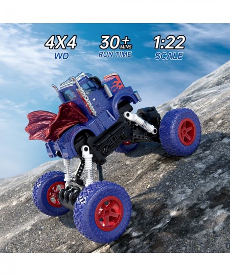 4WD Remote Control Car RC Toys 1:22 Scale 4WD Off Road RC Trucks Monster Truck All Terrain Cars with LED Lights Toys Gifts fo...