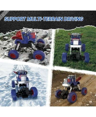 4WD Remote Control Car RC Toys 1:22 Scale 4WD Off Road RC Trucks Monster Truck All Terrain Cars with LED Lights Toys Gifts fo...