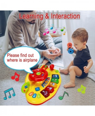 Baby Musical Toys 6 to 12 12-18 Months Light Up Steering Wheel Toy Infant Toys 3-6 7 8 9 Month Old Babies Learning Toys for 1...