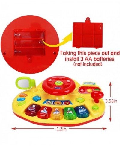 Baby Musical Toys 6 to 12 12-18 Months Light Up Steering Wheel Toy Infant Toys 3-6 7 8 9 Month Old Babies Learning Toys for 1...