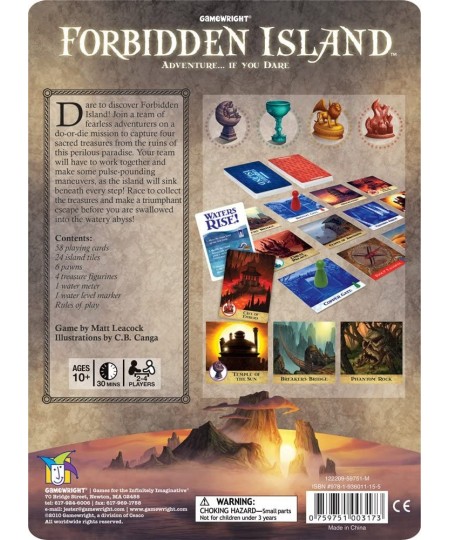 Forbidden Island – The Cooperative Strategy Survival Island Board Game $33.13 - Board Games