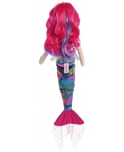 World Sea Sparkles Mermaid Plush Rainbow Fuchsia 18 inches $34.85 - Plush Figure Toys