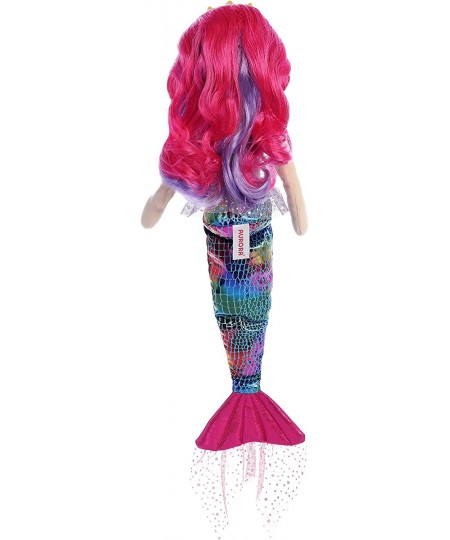 World Sea Sparkles Mermaid Plush Rainbow Fuchsia 18 inches $34.85 - Plush Figure Toys