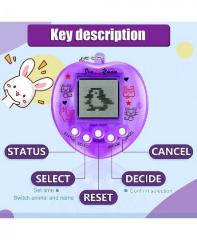 6 Pieces Virtual Pets Keychain Digital Nostalgic Electronic Pets Keychain Easter Gift Pet Key Chain 90s Handheld Games Electr...