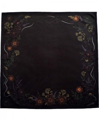 Kitchen Witch Herbology: Tarot Cloth for Any Tarot Cards 24 inches by 24 inches Large (Black) $44.11 - Fortune Telling Toys