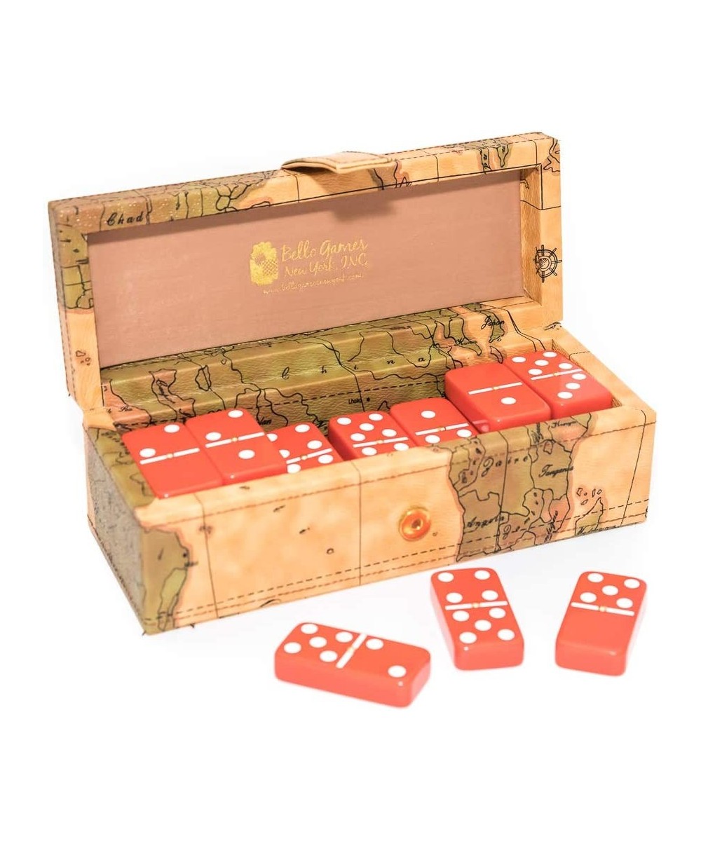 United Nations of New York Double Six Red Professional Jumbo Size Tournament Dominoes Set with Spinners $98.27 - Domino & Til...