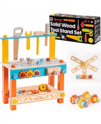 Toddler Tool Bench Kids Tool Set - Play Tools Wooden Toddler Toys Construction Toys Work Bench - Gift 3 4 5 Years Old Boys Gi...