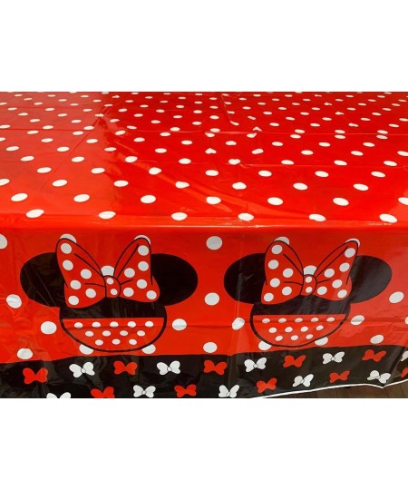 Red Min Mouse 3rd Birthday Decorations Mini Mouse Birthday Party Supplies Includes 20 Paper Plates 10 Napkins 1 Tablecloth Gi...