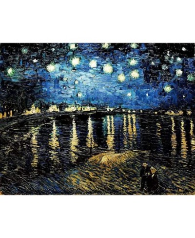 Jigsaw Puzzles for Adults 1000 Pieces and Up 3D Puzzles Game for Famliy Starry Night Over The Rhone by Vincent Van Gogh $27.7...