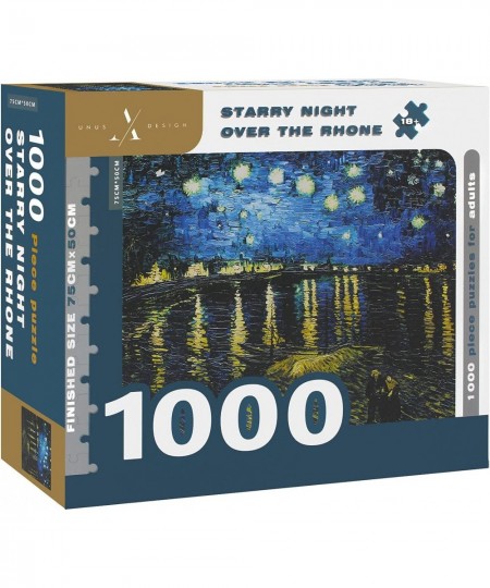 Jigsaw Puzzles for Adults 1000 Pieces and Up 3D Puzzles Game for Famliy Starry Night Over The Rhone by Vincent Van Gogh $27.7...