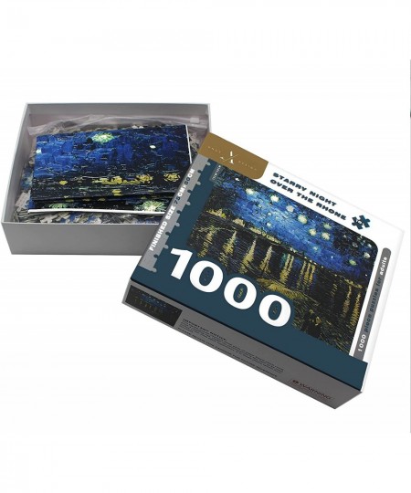 Jigsaw Puzzles for Adults 1000 Pieces and Up 3D Puzzles Game for Famliy Starry Night Over The Rhone by Vincent Van Gogh $27.7...