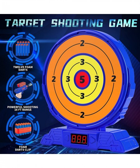 Boy Toys for Age 5 6 7 8 9 10+ Years Old Kids - Shooting Game Toy Digital Electronic Scoring Auto Reset Shooting Targets with...