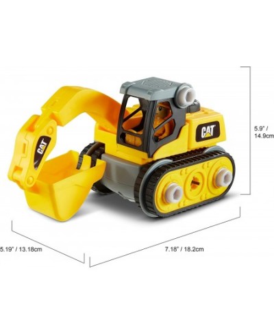 Funrise Caterpillar CAT Construction Build Your Own Junior Crew Excavator Building Toy Yellow (80903) $25.97 - Kids' Play Con...