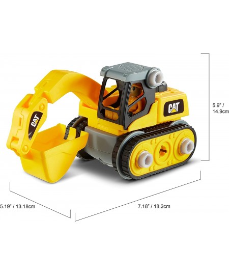 Funrise Caterpillar CAT Construction Build Your Own Junior Crew Excavator Building Toy Yellow (80903) $25.97 - Kids' Play Con...