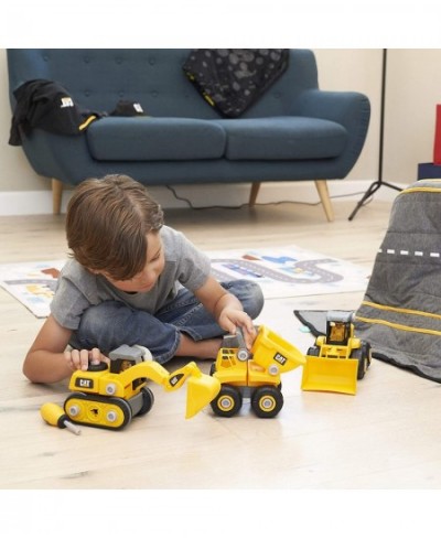 Funrise Caterpillar CAT Construction Build Your Own Junior Crew Excavator Building Toy Yellow (80903) $25.97 - Kids' Play Con...