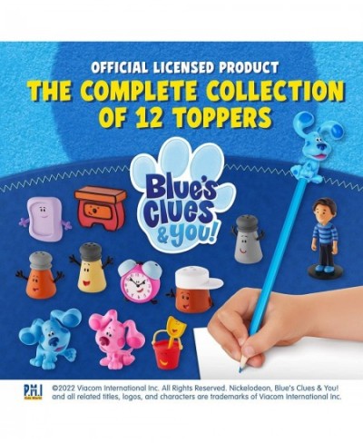 Blue's Clues Toppers for Kids | 12 Topper Blue’s Clues Toys in 1 Pack | Collect All 12 Blue Clues Toys / Mini Toys | Kids’ To...