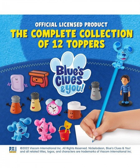 Blue's Clues Toppers for Kids | 12 Topper Blue’s Clues Toys in 1 Pack | Collect All 12 Blue Clues Toys / Mini Toys | Kids’ To...