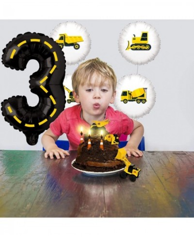 Construction Balloon Birthday Party Decorations for Boys - Construction Party Supplies Happy Birthday Decorations Number Ball...