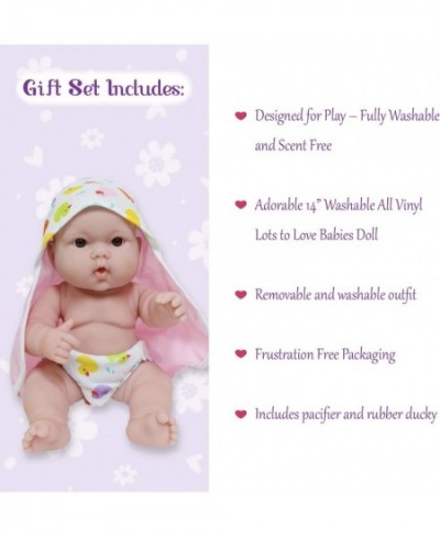 - Lots to Love Babies 14" All Vinyl Doll | 4 Piece Bath Time Gift Set | Posable & Waterproof | Ages 2+ Pink $28.97 - Dolls