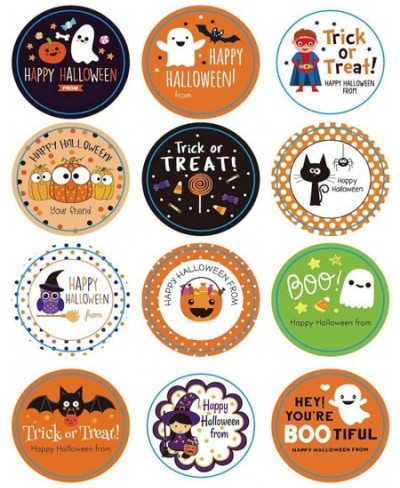 10 Sheets Halloween Stickers for Kids with 12 Kinds Different Design Seal for Envelope Party Gifts Baking Candy Gift Box Busi...