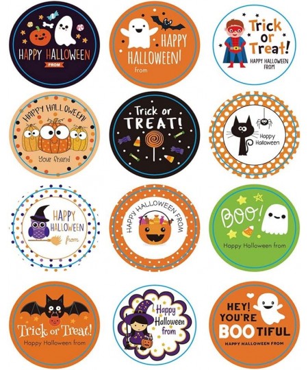 10 Sheets Halloween Stickers for Kids with 12 Kinds Different Design Seal for Envelope Party Gifts Baking Candy Gift Box Busi...