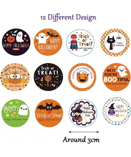 10 Sheets Halloween Stickers for Kids with 12 Kinds Different Design Seal for Envelope Party Gifts Baking Candy Gift Box Busi...