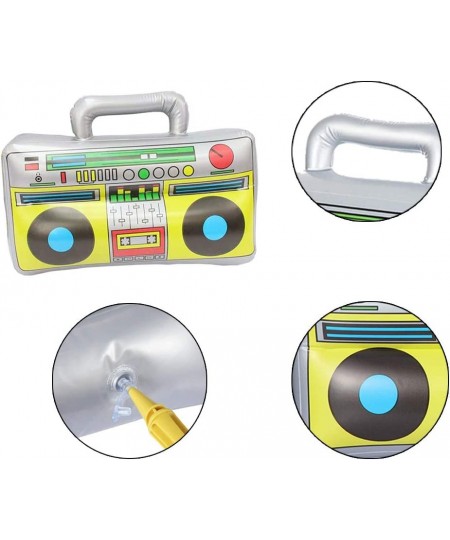 Inflatable Boom Box 90s Phone Prop Inflatable Mobile Phones Inflatable Microphones for 80s 90s Party Decorations Inflatable P...