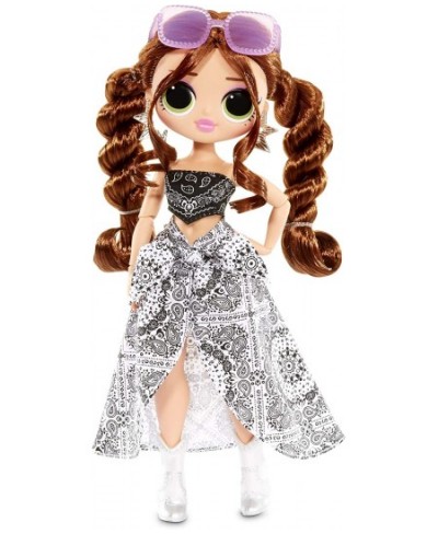 LOL Surprise OMG Remix Lonestar Fashion Doll Plays Music with Extra Outfit 25 Surprises Including Shoes Hair Brush Doll Stand...