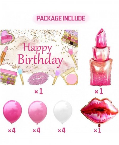 15 PCS Makeup Birthday Party Decoration Makeup Birthday Backdrop Spa Party Decoration Spa Party Supplies Makeup Birthday Part...