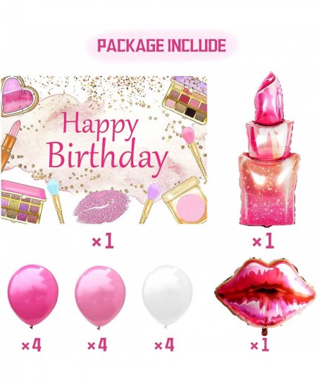 15 PCS Makeup Birthday Party Decoration Makeup Birthday Backdrop Spa Party Decoration Spa Party Supplies Makeup Birthday Part...