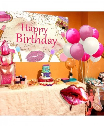 15 PCS Makeup Birthday Party Decoration Makeup Birthday Backdrop Spa Party Decoration Spa Party Supplies Makeup Birthday Part...