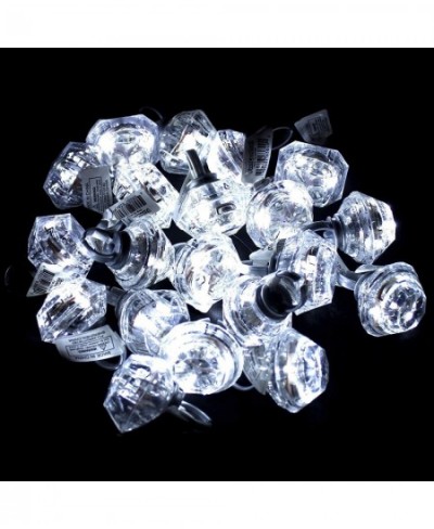 24 Pack - LED Flashing Diamond Rings in Assorted Designs| in Bulk | Mardi Gras Party Supplies Glow Party Favors for Kids & Ad...