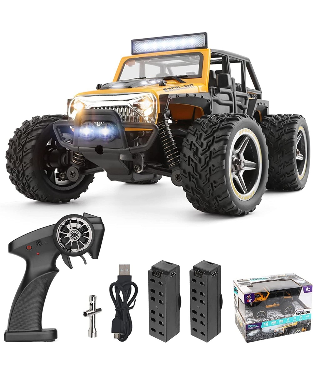 WLtoys 22201 Remote Control Jeep Car 1/22 Scale RC Cars with LED Lights 22km/h 2WD Hobby RC Truck with 2 Batteries 2.4GHz RC ...