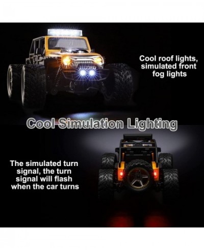 WLtoys 22201 Remote Control Jeep Car 1/22 Scale RC Cars with LED Lights 22km/h 2WD Hobby RC Truck with 2 Batteries 2.4GHz RC ...