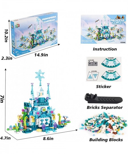 Girls Building Blocks Toys Princess Castle Building Bricks Toy Set Gifts for Girls 6-12 ( 554 Pieces) $33.13 - Toy Building Sets