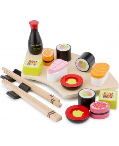 Wooden Sushi Set - Pretend Play Toy for Kids Cooking Simulation Educational Toys and Color Perception Toy for Preschool Age T...