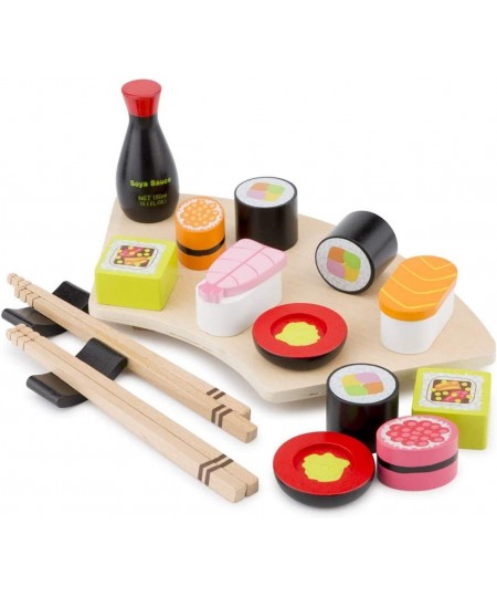 Wooden Sushi Set - Pretend Play Toy for Kids Cooking Simulation Educational Toys and Color Perception Toy for Preschool Age T...