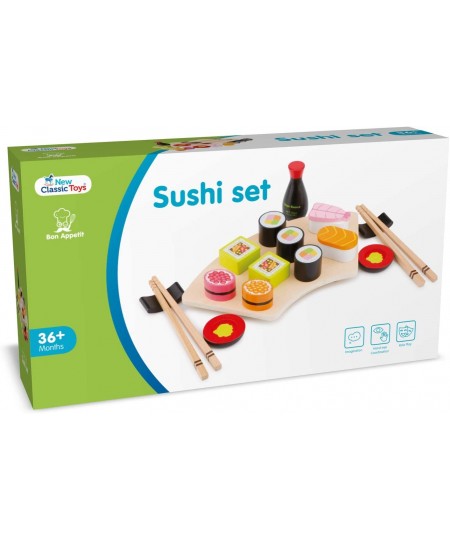 Wooden Sushi Set - Pretend Play Toy for Kids Cooking Simulation Educational Toys and Color Perception Toy for Preschool Age T...