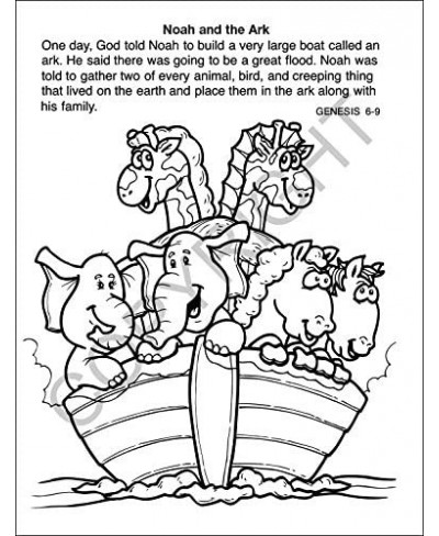 Bible Stories Christian Kids Educational Coloring Books (25 Bulk Pack Without Crayons) - Church Handout - Sunday School Suppl...