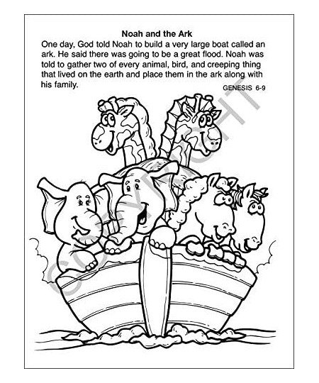 Bible Stories Christian Kids Educational Coloring Books (25 Bulk Pack Without Crayons) - Church Handout - Sunday School Suppl...