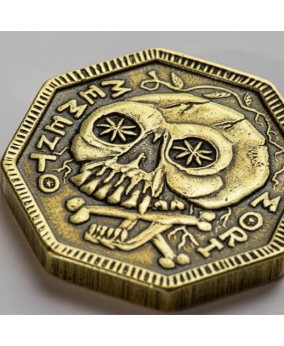 Memento Mori Brass Coin | Memento Vivere Stoic Reminder Token $28.20 - Game Accessories