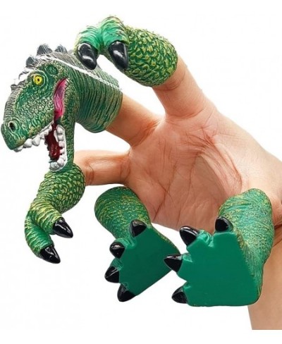 Dinosaur Finger Hand Puppet Handi Dino T-rex Puppets Animal Raptor Finger Toys for Kids (Tyrannosaurus-Cyan) $17.49 - Finger ...