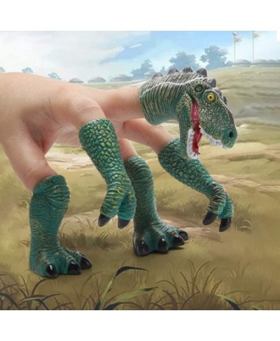 Dinosaur Finger Hand Puppet Handi Dino T-rex Puppets Animal Raptor Finger Toys for Kids (Tyrannosaurus-Cyan) $17.49 - Finger ...