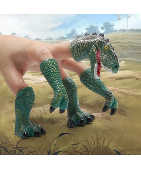 Dinosaur Finger Hand Puppet Handi Dino T-rex Puppets Animal Raptor Finger Toys for Kids (Tyrannosaurus-Cyan) $17.49 - Finger ...