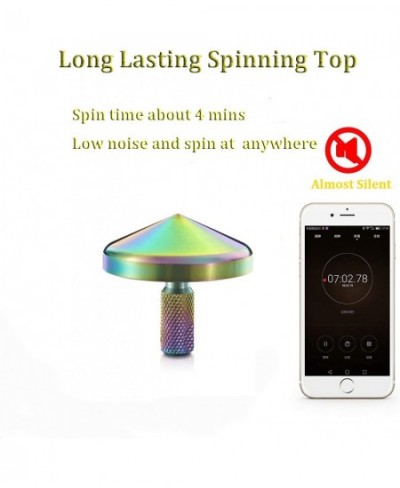 Colorful Metal Spinning Top Stainless Steel Precision Gyroscope Anti-Gravity Spinner Top Perfect Balance Desktop Toy Unique G...