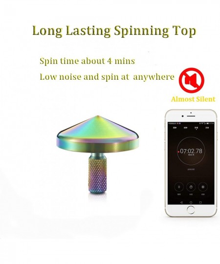 Colorful Metal Spinning Top Stainless Steel Precision Gyroscope Anti-Gravity Spinner Top Perfect Balance Desktop Toy Unique G...