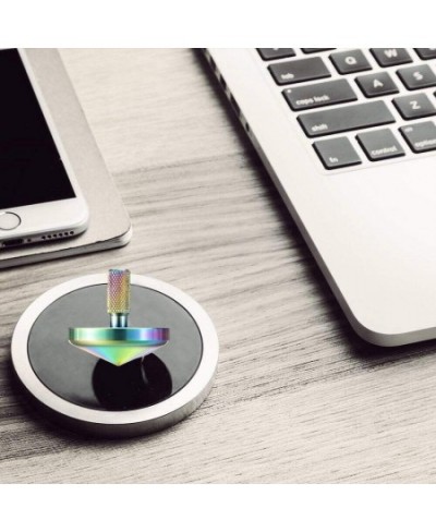 Colorful Metal Spinning Top Stainless Steel Precision Gyroscope Anti-Gravity Spinner Top Perfect Balance Desktop Toy Unique G...