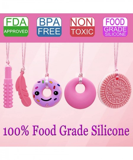 Chew Necklace for Sensory Girls Silicone Chewy Necklaces for Kids with Autism ADHD SPD Chewing Oral Motor Therapy Toy $22.76 ...