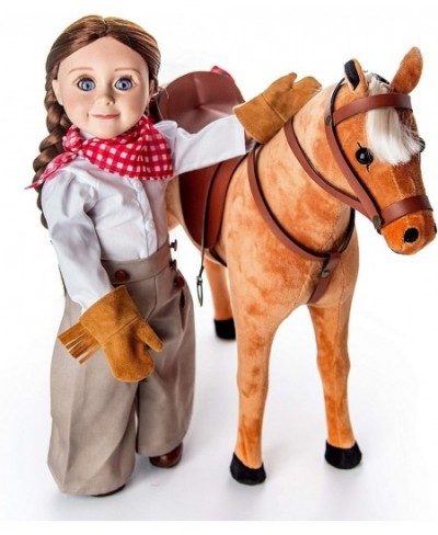 18 Inch Girl Doll Clothes & Accessories 7 Piece Authentically Styled American Frontier Girl Outfit and Boot Shoes $40.30 - Do...