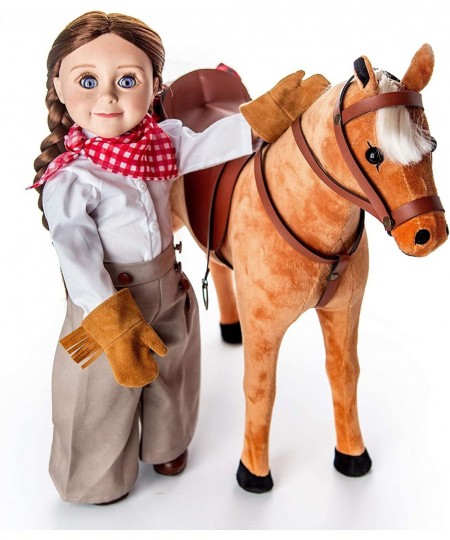 18 Inch Girl Doll Clothes & Accessories 7 Piece Authentically Styled American Frontier Girl Outfit and Boot Shoes $40.30 - Do...